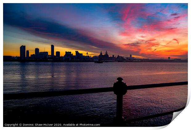 Liverpool Sunrise Print by Dominic Shaw-McIver
