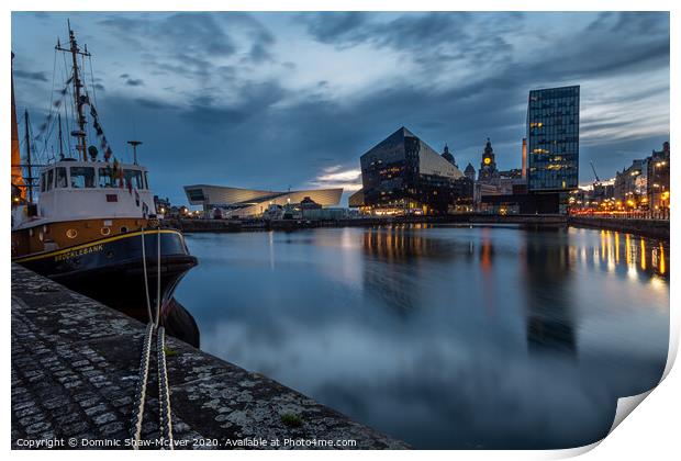 Canning Dock Liverpool Print by Dominic Shaw-McIver