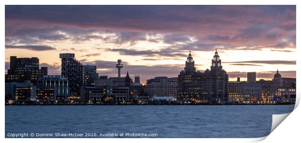 Liverpool Sunrise Cityscape Print by Dominic Shaw-McIver