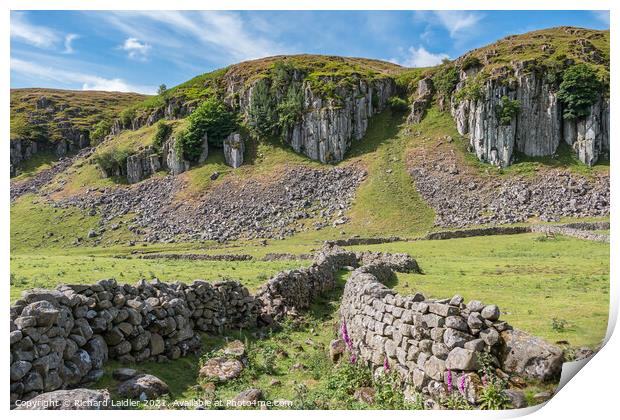 Holwick Scar, Teesdale Print by Richard Laidler