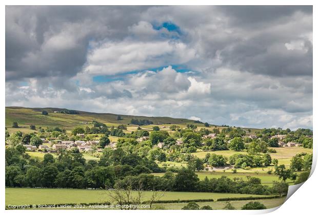 Mickleton from Egglesburn, Teesdale Print by Richard Laidler