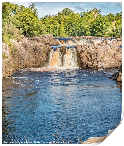 Summer Morning at Low Force Waterfall (1) Print by Richard Laidler