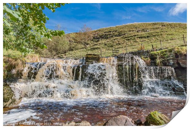 Waterfall on Ettersgill Beck, Teesdale Print by Richard Laidler