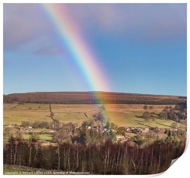 Rainbows End at Eggleston, Teesdale Print by Richard Laidler