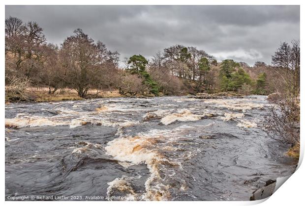 River Tees above Low Force Waterfall Print by Richard Laidler