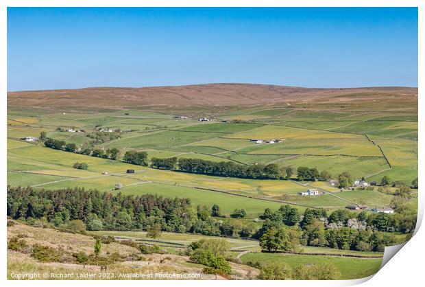 Ettersgill from Holwick Fell, Teesdale Print by Richard Laidler