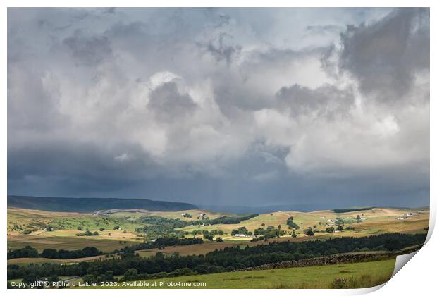 Upper Teesdale Drama Between the Squalls Print by Richard Laidler