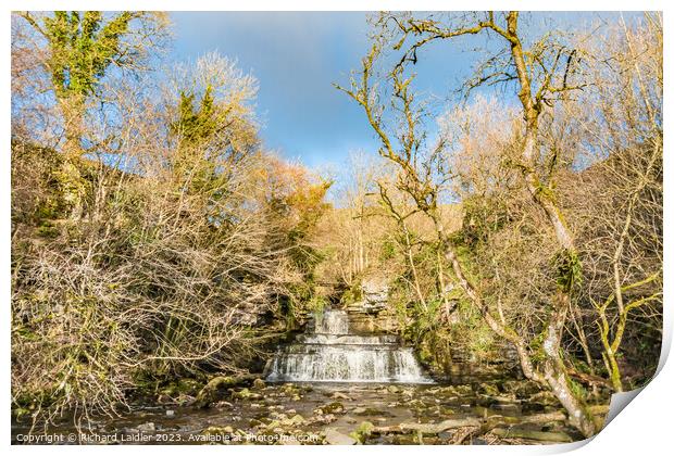 Cotter Force Waterfall, Wensleydale, Yorkshire Dales Print by Richard Laidler