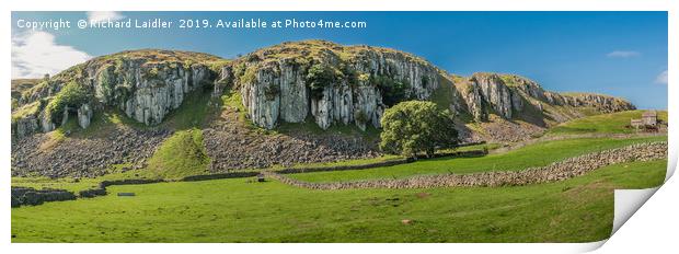 Holwick Scar Panorama Print by Richard Laidler