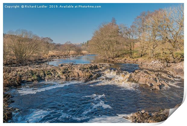 The River Tees near Forest in Teesdale Print by Richard Laidler