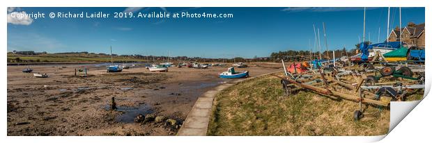 Alnmouth Harbour, Northumberland, Panorama Print by Richard Laidler