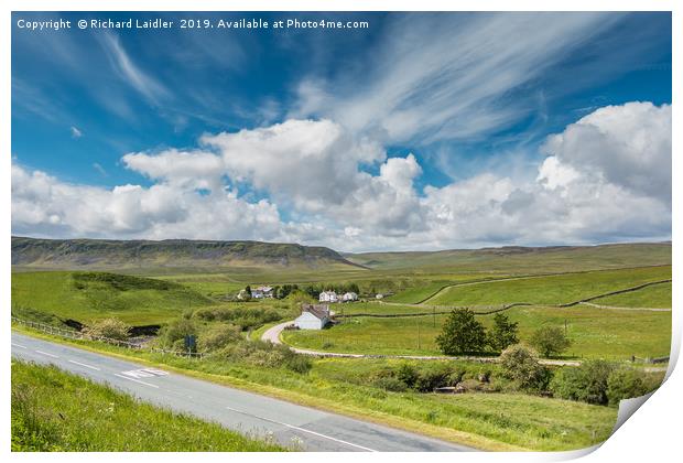 Big Sky over Langdon Beck, Upper Teesdale Print by Richard Laidler