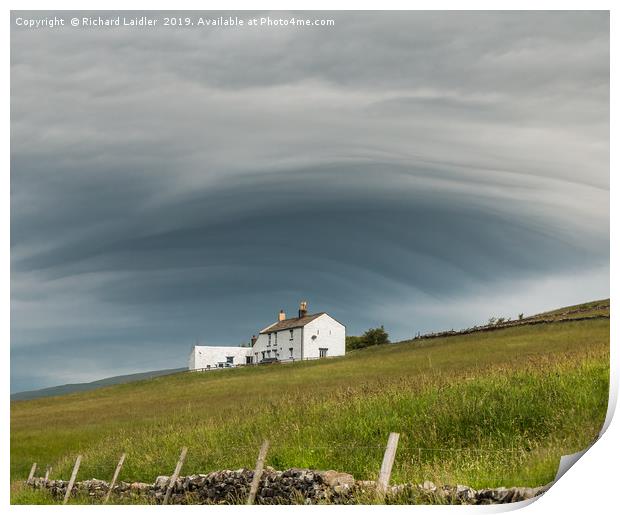 Unusual Cloud Cover Print by Richard Laidler
