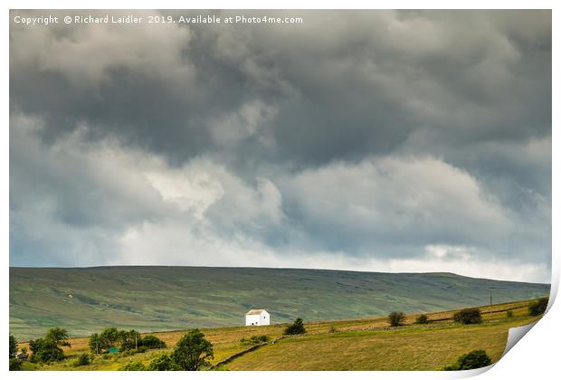Teesdale Solitary Barn Print by Richard Laidler