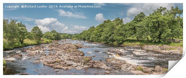 River Tees Summer Panorama Print by Richard Laidler