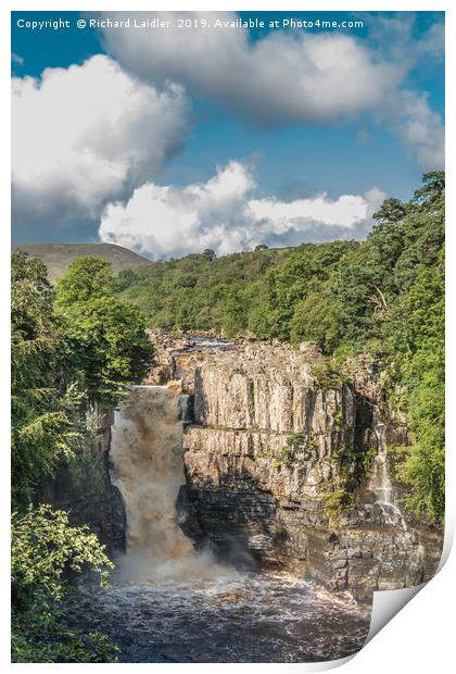 High Force Waterfall, Upper Teesdale Print by Richard Laidler