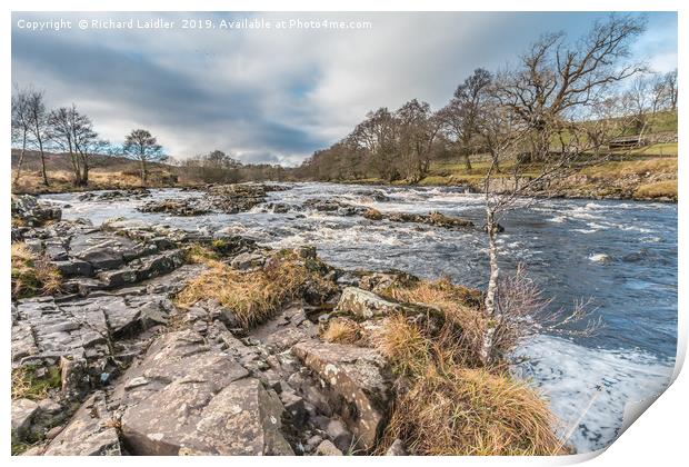 River Tees on the Winter Solstice 2019 (1) Print by Richard Laidler