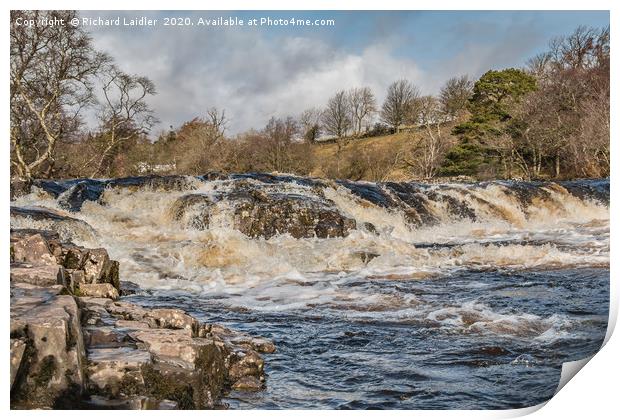 Low Force Cascade from the Pennine Way, Teesdale Print by Richard Laidler