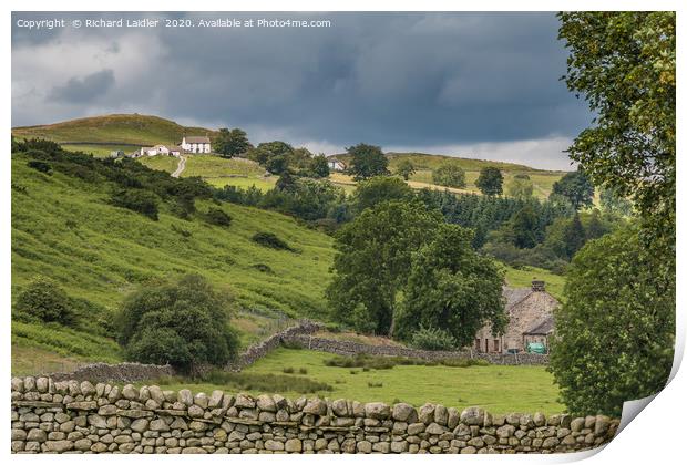 East Force Garth Farm, Upper Teesdale Print by Richard Laidler