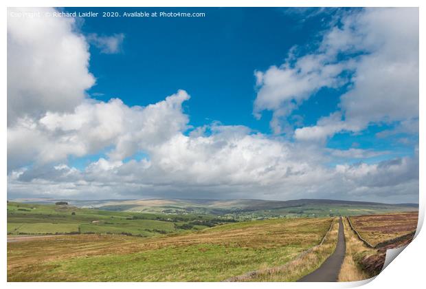 Down into Teesdale from Botany Farm 2 Print by Richard Laidler
