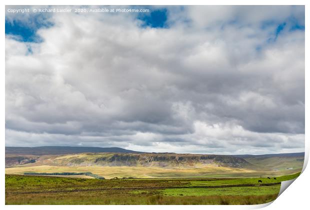 Cronkley Scar, Teesdale from Wool Pits Hill Print by Richard Laidler