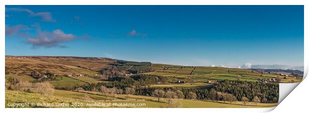 Snaisgill, Teesdale Panorama Print by Richard Laidler