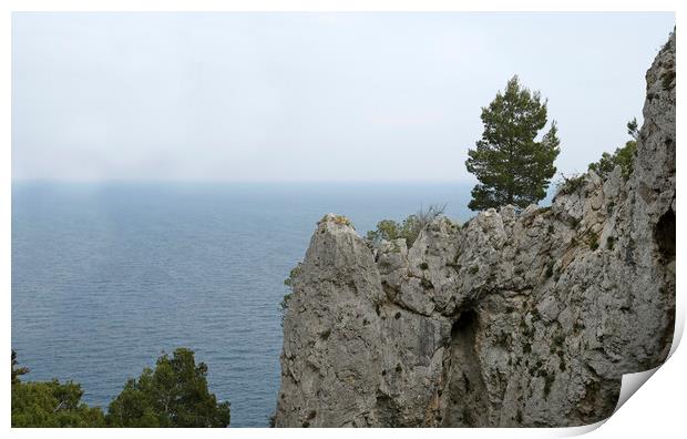 The beautiful coast of Capri, Italy Print by Lensw0rld 