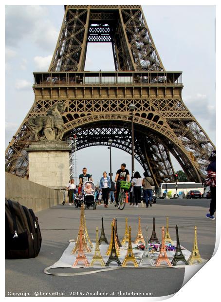 Many many Eiffel towers Print by Lensw0rld 