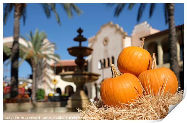 Halloween season in sunny Spain Print by Lensw0rld 