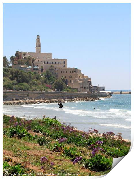 Jaffa, Israel, on a sunny day Print by Lensw0rld 