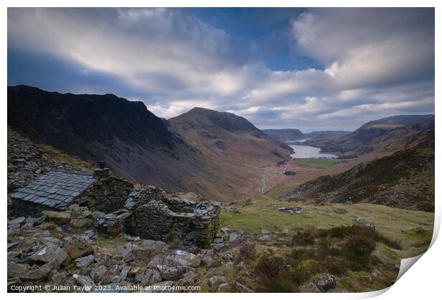 Warnscale Bothy & Buttermere Print by Jules Taylor