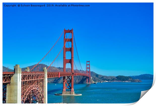 Golden Gate Bridge Print by Sylvain Beauregard