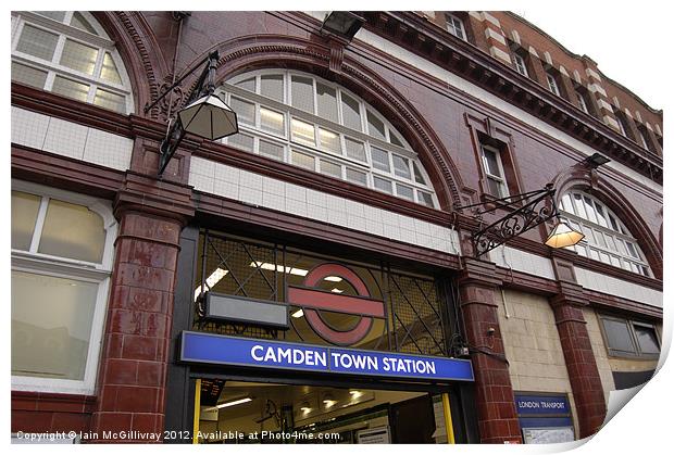 Camden Town Station Print by Iain McGillivray