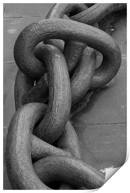 Anchor Chain Print by Iain McGillivray