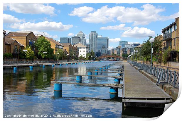 Docklands Skyline Print by Iain McGillivray