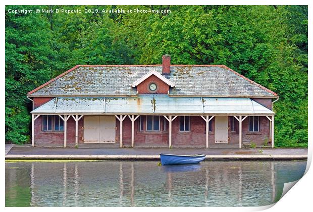 The Old Boat House Print by Mark D Popovic