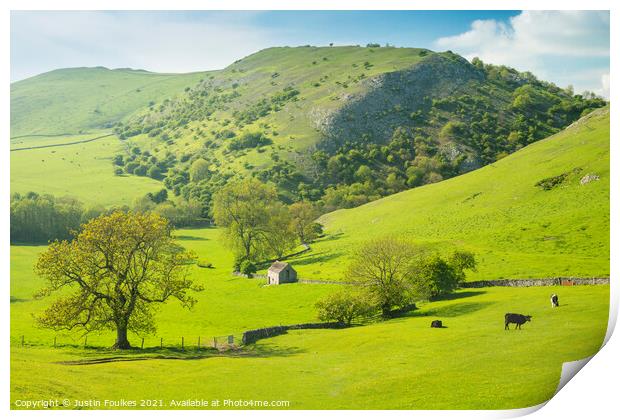 Dovedale, Peak District, Derbyshire Print by Justin Foulkes