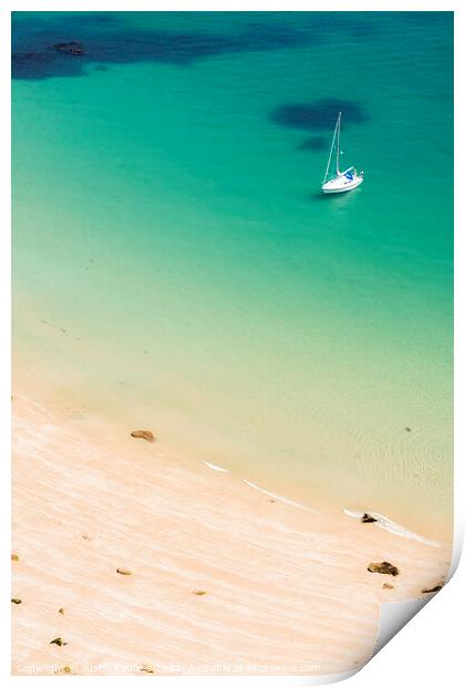 Beauport Bay, Jersey, Channel Islands Print by Justin Foulkes