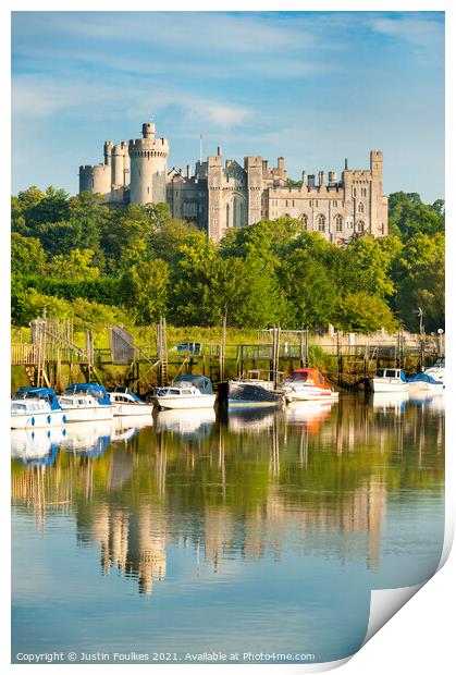 Arundel Castle, South Downs National Park Print by Justin Foulkes