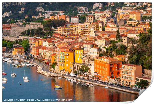 Villefranche Sur Mer, South of France Print by Justin Foulkes