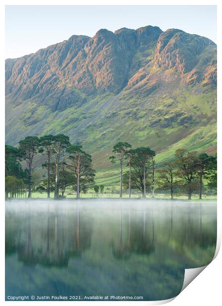 Haystacks and The Sentinels, Buttermere, Lake District Print by Justin Foulkes