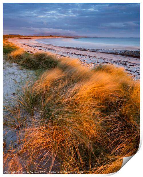 Liniclate, Benbecula, Outer Hebrides Print by Justin Foulkes