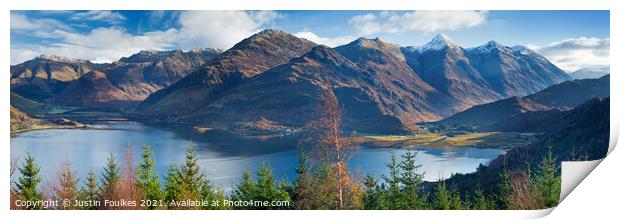 The Five Sisters of Kintail Print by Justin Foulkes