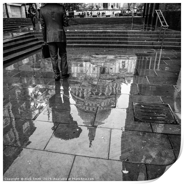 St Paul's Reflections Print by mark Smith