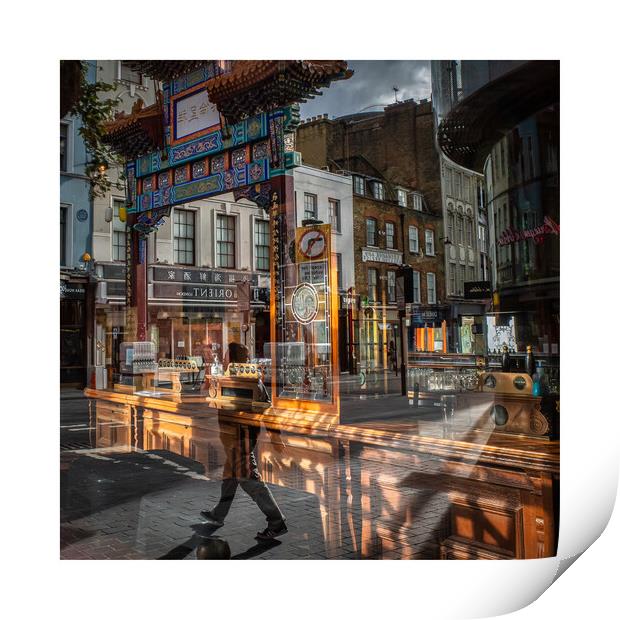 Chinatown Reflections Print by mark Smith