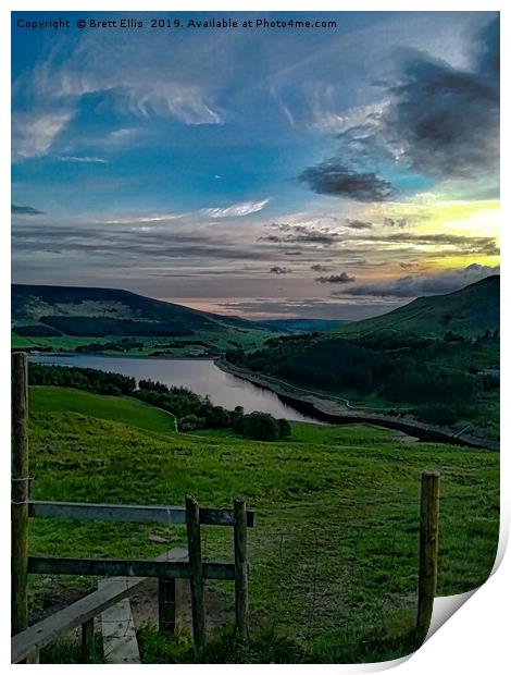 Stile with a view Print by Brett Ellis