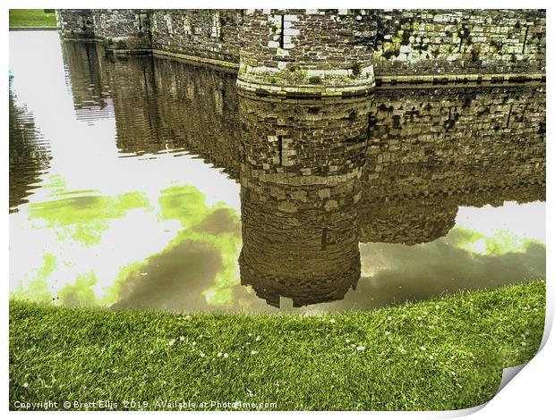 Reflections at Beaumaris Print by Brett Ellis