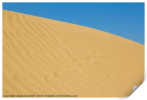 gold sand dune Print by goce risteski