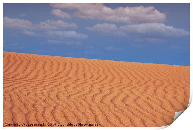 sand desert landscape nature scene Print by goce risteski