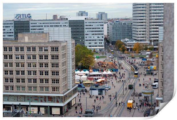 Berlin cityscape Print by Ian M